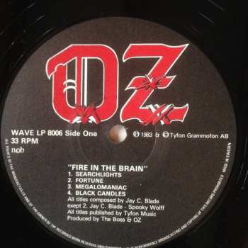 LP Oz: Fire In The Brain (super Deluxe + Booklet + Insert + Poster)