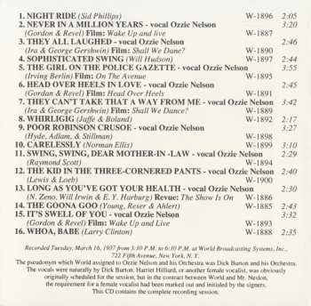 CD Ozzie Nelson And His Orchestra: 1937
