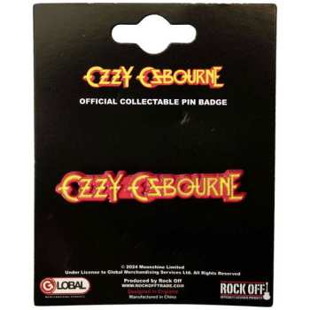 Merch Ozzy Osbourne: Odznak Logo Ozzy Osbourne