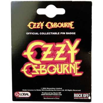 Merch Ozzy Osbourne: Odznak Stacked Logo Ozzy Osbourne