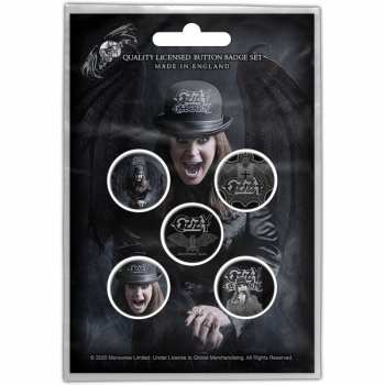 Merch Ozzy Osbourne: Súprava Odznakov Ordinary Man