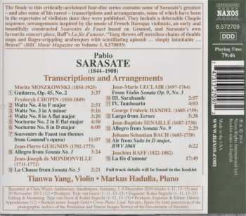 CD Pablo De Sarasate: Transcriptions And Arrangements Of Music By Chopin • Gounod • Leclair • Handel • Raff