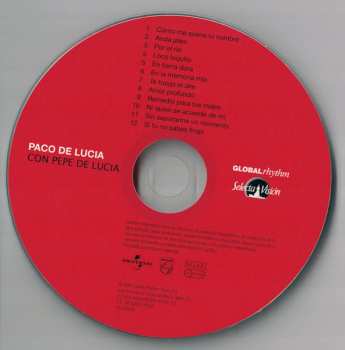 CD Paco De Lucía: Paco De Lucía Con Pepe De Lucía.