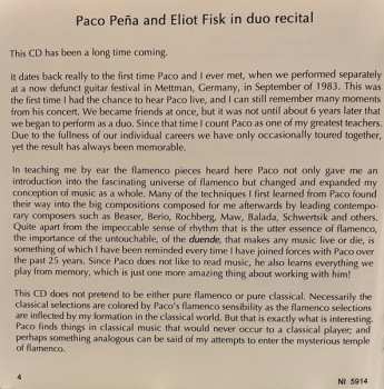 CD Paco Peña & Eliot Fisk: In Duo Recital