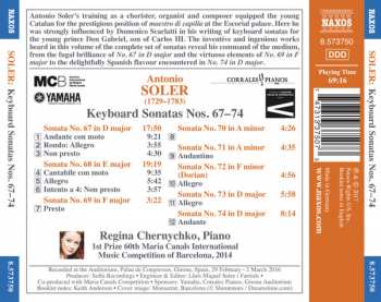 CD Padre Antonio Soler: Keyboards Sonatas No. 67-74
