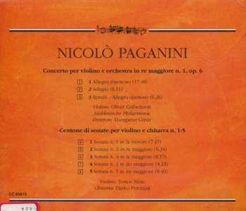 CD Niccolò Paganini: I Capolavori: Concerto Per Violino Ed Orchestra In Re Maggiore N. 1 Op. 6; Centone Di Sonate Per Violino E Chitarra N. 1-5