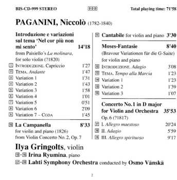 CD Niccolò Paganini: Paganini