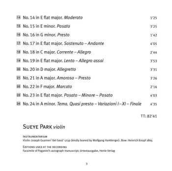 SACD Niccolò Paganini: 24 Caprices