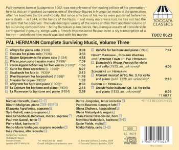 CD Nicolas Horvath: Complete Surviving Music, Volume Three: Chamber Instrumental And Vocal Music
