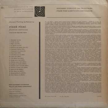 LP Giovanni Pierluigi da Palestrina: Píseň Písní - Canticum Canticorum