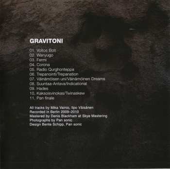 CD Pan Sonic: Gravitoni