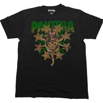 Merch Pantera: Embellished Tričko Skull & Snake