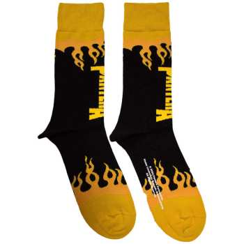 Merch Pantera: Pantera Unisex Ankle Socks: Flame (black) (uk Size 4 - 7) 36 - 42