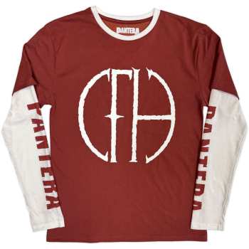 Merch Pantera: Layered Long Sleeve Tričko Frayed Logo Pantera
