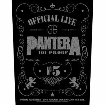 Merch Pantera: Nášivka na chrbát 101 Proof