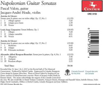 CD Pascal Valois: Napoleonian Guitar Sonatas