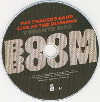 CD Pat Travers Band: Boom Boom Live At The Diamond Toronto 1990 