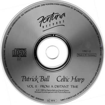 CD Patrick Ball: Celtic Harp Volume Two: From A Distant Time