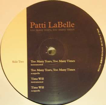 LP Patti LaBelle: Too Many Tears, Too Many Times