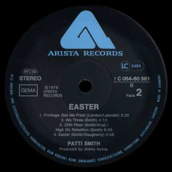 LP Patti Smith Group: Easter