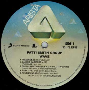 LP Patti Smith Group: Wave
