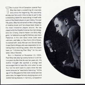 CD Paul Bley: Early Trios