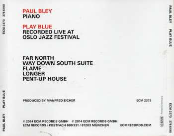 CD Paul Bley: Play Blue (Oslo Concert)