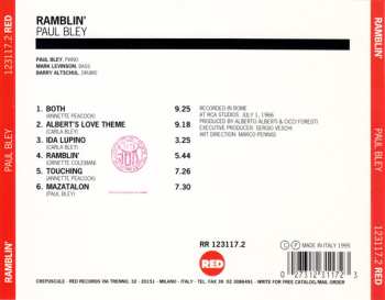 CD Paul Bley: Ramblin'
