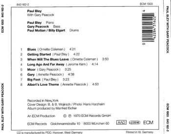 CD Gary Peacock: Paul Bley With Gary Peacock