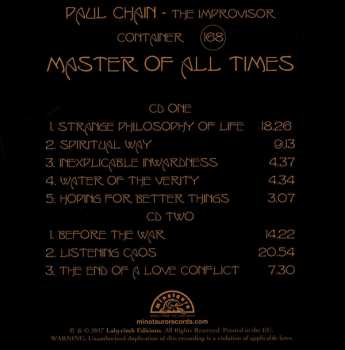 2CD Paul Chain - The Improvisor: Container (168) Master Of All Times LTD