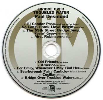 CD Paul Desmond: Bridge Over Troubled Water