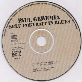 CD Paul Geremia: Self Portrait In Blues