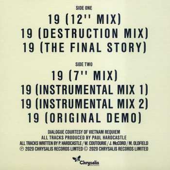 LP Paul Hardcastle: 19 - The Mixes (35th Anniversary Edition) LTD