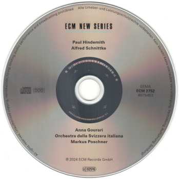 CD Paul Hindemith: Paul Hindemith / Alfred Schnittke