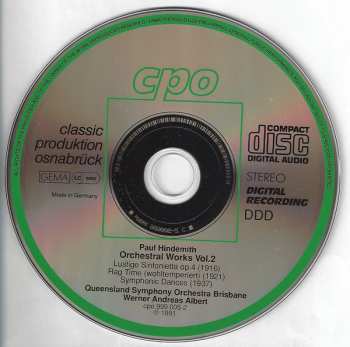 6CD/Box Set Paul Hindemith: Complete Orchestral Works