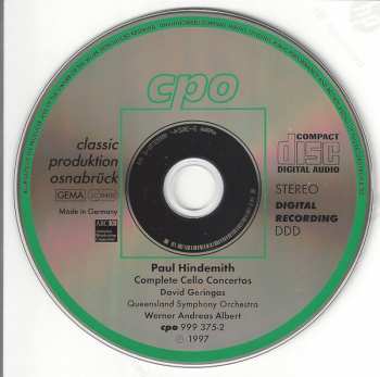 5CD/Box Set Paul Hindemith: Complete Orchestral Works 2