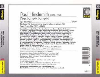 CD Paul Hindemith: Das Nusch-Nuschi
