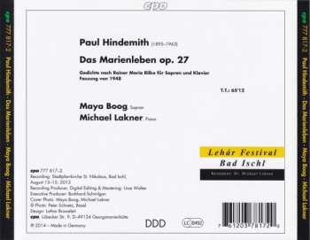CD Paul Hindemith: Das Marienleben