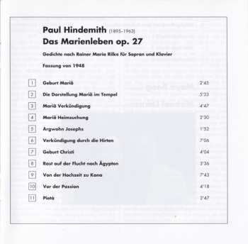 CD Paul Hindemith: Das Marienleben