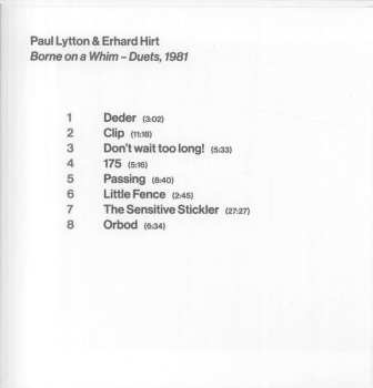 CD Paul Lytton: Borne On A Whim - Duets, 1981