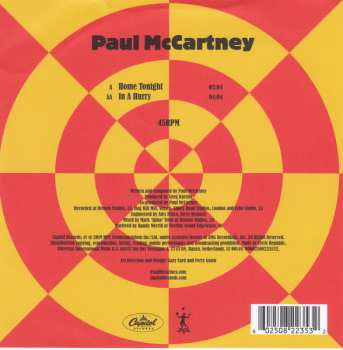 SP Paul McCartney: Home Tonight / In A Hurry LTD | PIC