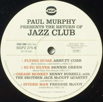 2LP Paul Murphy: The Return Of Jazz Club (Dancefloor Classics From The Original Jazz Dance DJ)