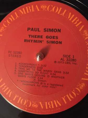 LP Paul Simon: There Goes Rhymin' Simon