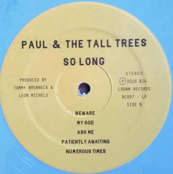 LP Paul & The Tall Trees: So Long LTD | CLR