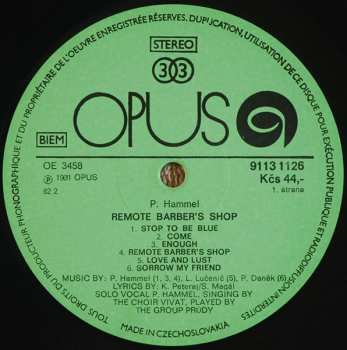 LP Pavol Hammel: Remote Barber's Shop
