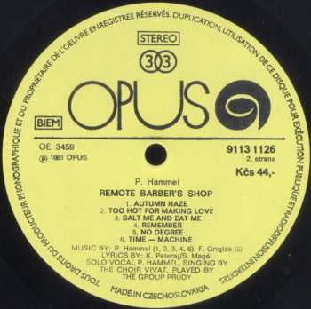 LP Pavol Hammel: Remote Barber's Shop