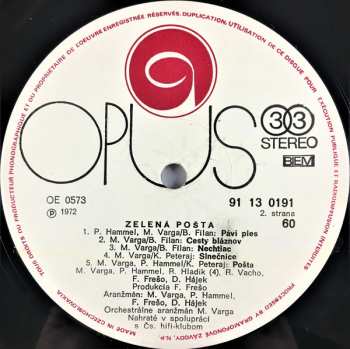 LP Pavol Hammel: Zelená Pošta