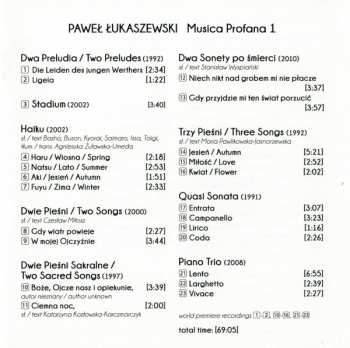 CD Robert Gierlach: Musica Profana 1