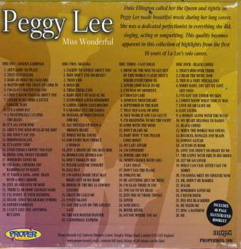 4CD/Box Set Peggy Lee: Miss Wonderful