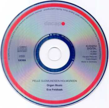 CD Pelle Gudmundsen-Holmgreen: Organ Music